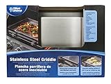 Stainless Steel Griddle for Gas Grill | Cook any on the Griddle Top for Gas Grill | Use on top of your Grills Grid | Easy to Clean | Built in Grease Trough