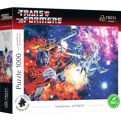 Trefl Autobots - Puzzle de 1000 piezas 26.9"x18.9" | Transformers, Héroes de película, Prime UFT, Entretenimiento creativo, 14+ miniatura 1