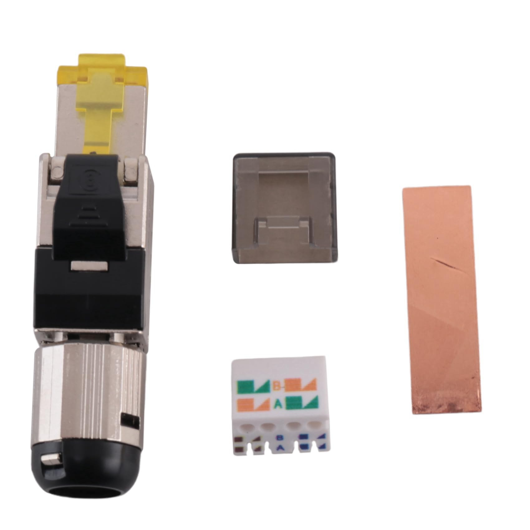 Paquete de 60 Herramientas RJ45 Blindado Cat 8, Enchufe de TerminacióN de Campo Cat8, Conector Cat8, Enchufe Cat8