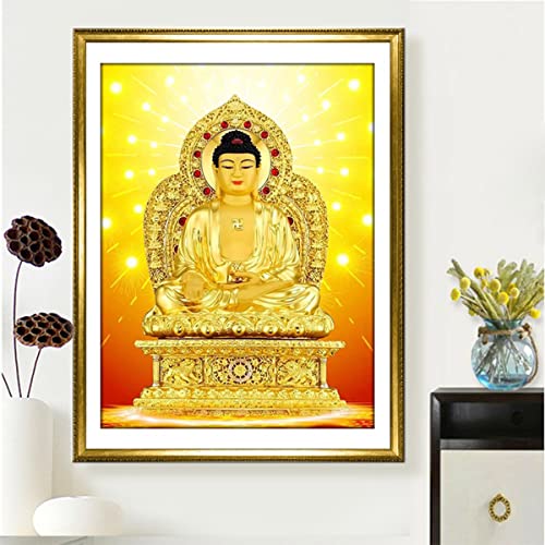 Broderie diamant Bouddha pour chasser le stress avec un grand kit complet