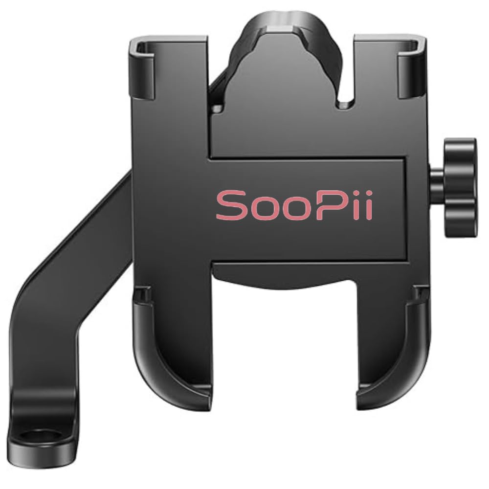SOOPII Universal Shock Resistance Bike, Bullet, Sports Bike Motorcycle Phone Mount Bike Mobile Cell Phone Holder (JDB06)-image-12