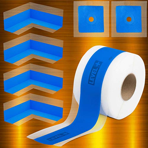 Juego de juntas de elastómero, 10 m, esquinas interiores, 4 unidades 2 manguitos de pared. Set de sellado para ducha o cocina SETB11