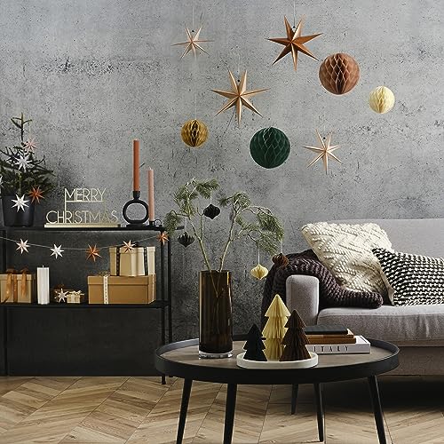 Ginger Ray Gold 3D Wire Star Decoration Christmas Tree Topper Decorative Accessory, 18cm - Image 4