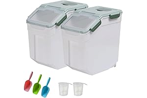 YXQ 25LB Air Tight Flour Storage Container Bins with Lids