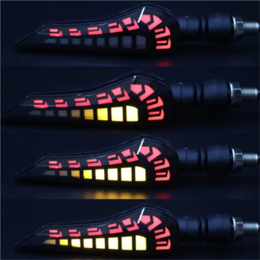 Faro Posteriore Stop Running M10 LED Indicatore di direzione per motocicletta Luce stop freno direzionale sequenziale DRL 12V Indicatori per