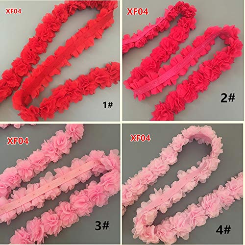 24 Fleurs (environ 2 Yards) 6cm De Largeur, Fleurs... - Grandado