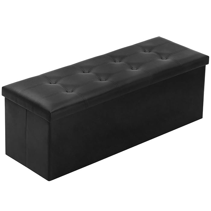 Buy YOUDENOVA 43 Inches Folding Storage Ottoman Bench, Storage Chest