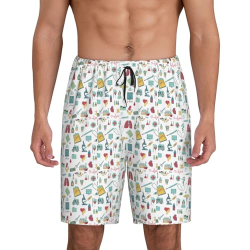 Pantalon de pyjama court homme anti-transpiration pour nuits fraîches