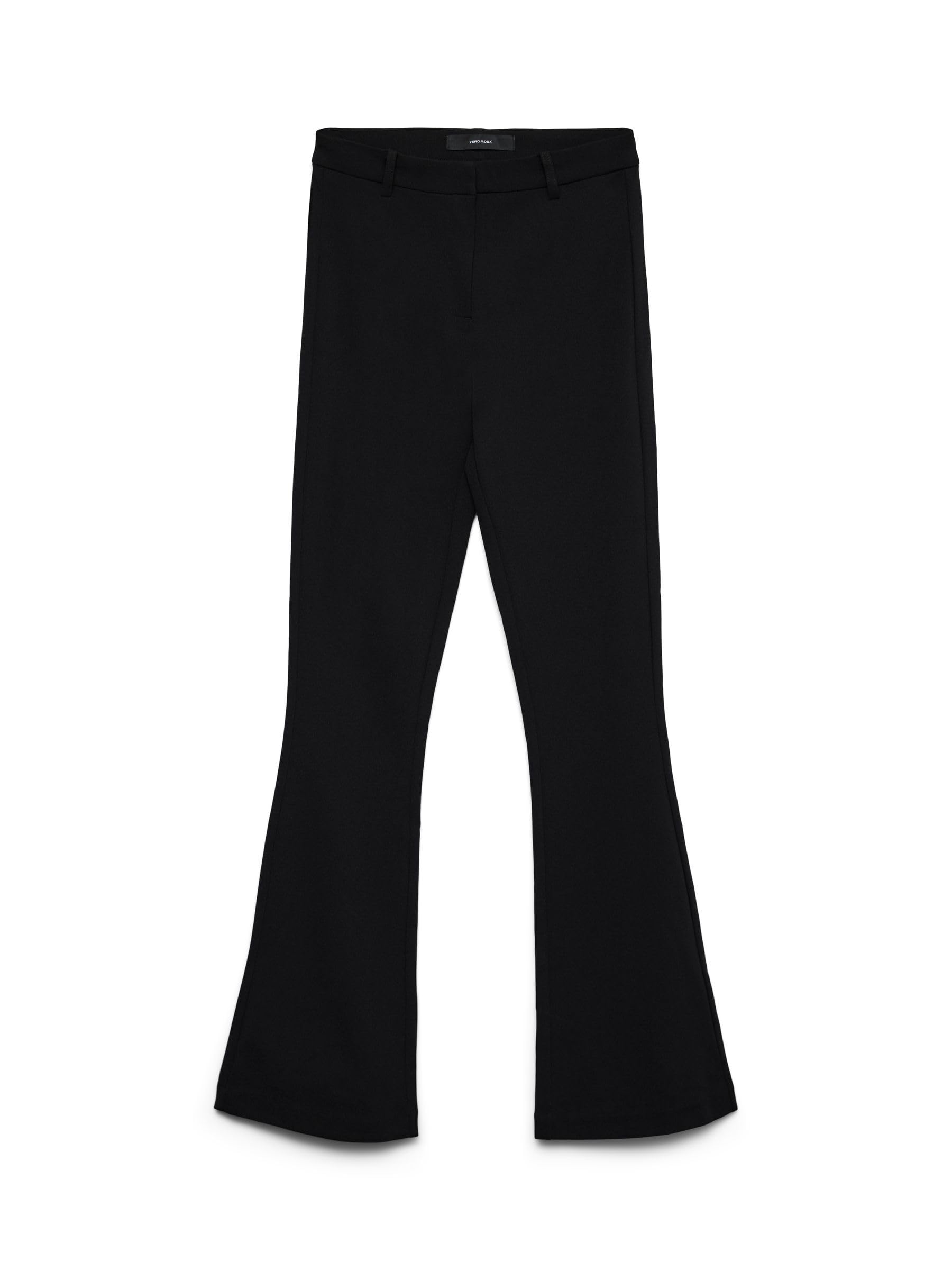 Vero Moda Women's Black Flared Trousers in Size 28 R, Sports Direct