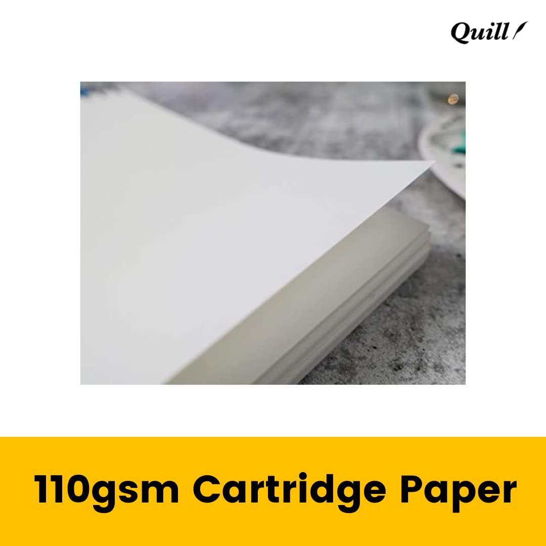 Quill, Diario de arte visual, 110 g/m², polipropileno, A4, 120 páginas, color azul marino