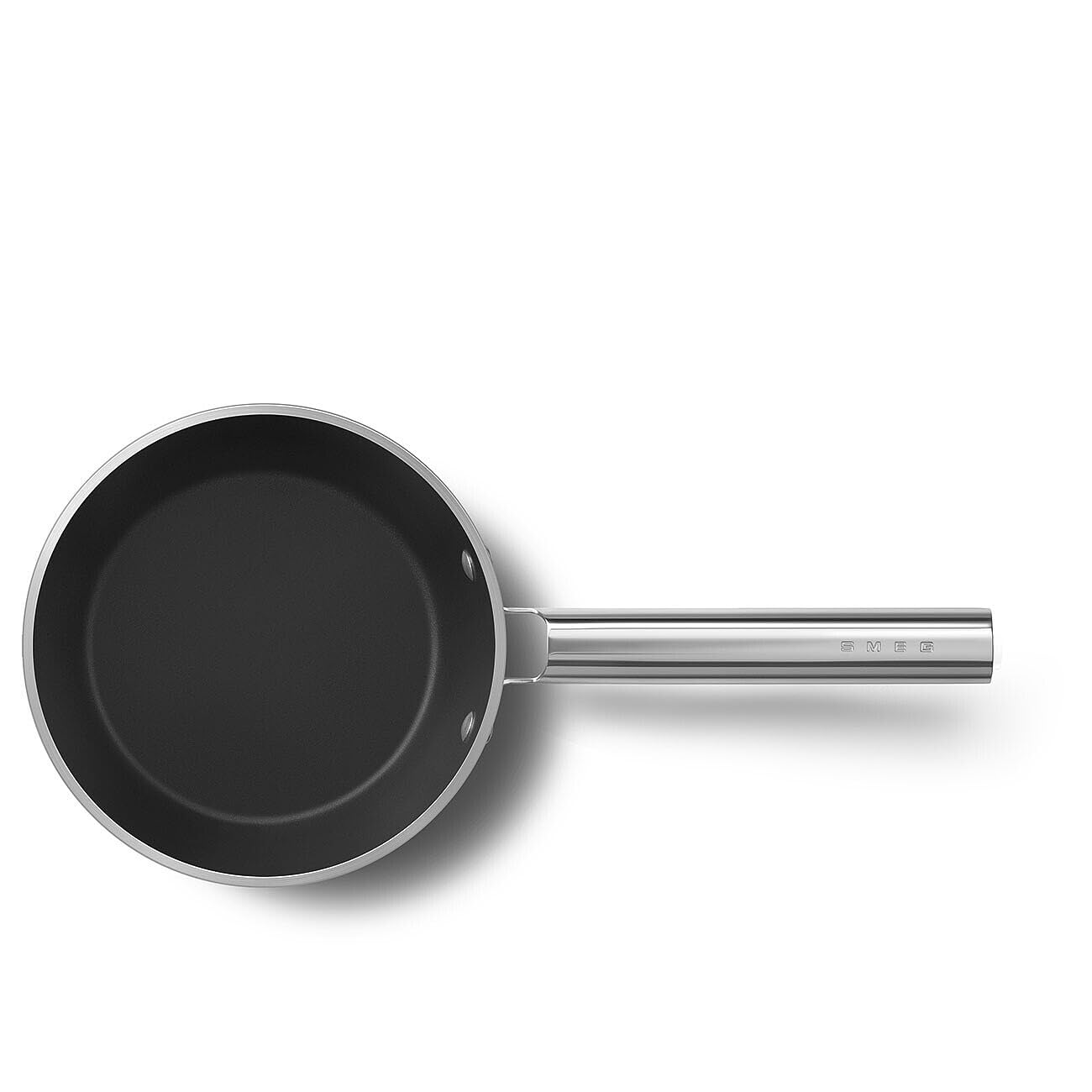 Smeg, Casseruola Antiaderente SPF2012BLM, Diametro 20 cm, Rivestimento Ceramico senza PFAS, Manico in Acciaio Inox, per Tutti i Piani Cottura, fino a 250° in Forno, Capacità 3,1 cl, Nero Opaco