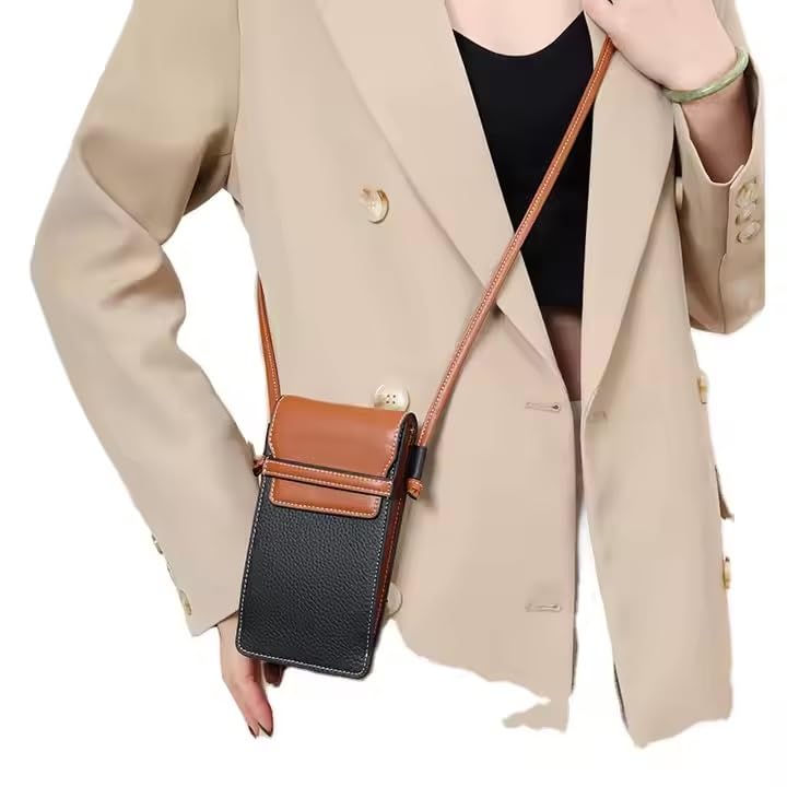 Small Crossbody Cell Phone Purse for Women, Lightweight Mini Shoulder Bag,Genuine Leather Phone Crossbody Bag4
