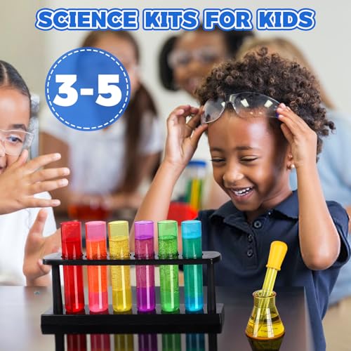 TOUHKAN Test Tubes Dropper Beaker Set, Science Kits for Kids, Droppers Chemistry Set STEM Toys for Toddlers, Preschool Science Center Materials, Science Experiments for Kids 4-6 Homeschool Supplies - Image 3
