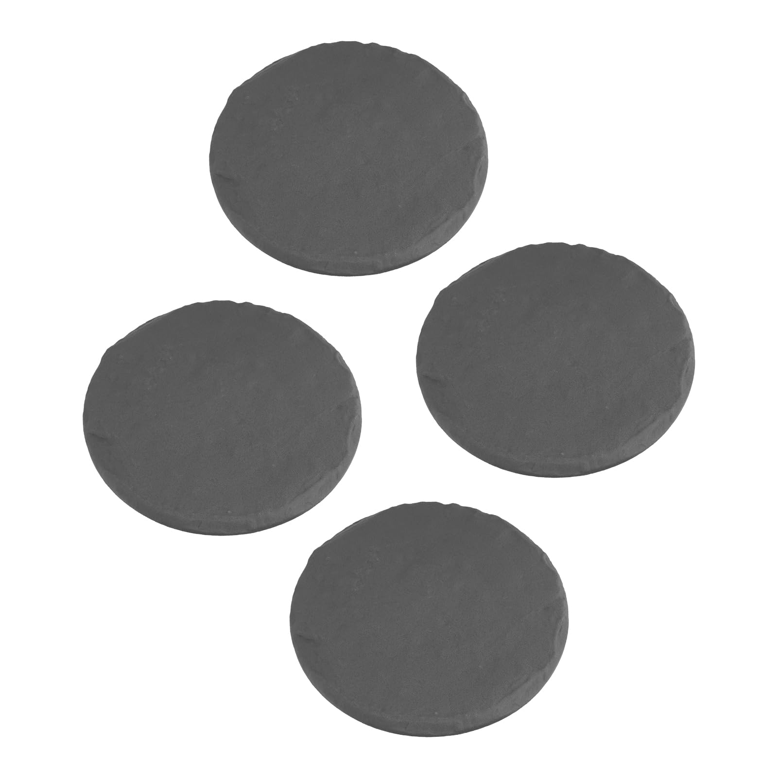 Generic Pietre Miliari Rotonde Decorative in Resina di Polipropilene per Esterni per Vialetti da Giardino, Confezione da 4 Pietre Miliari con Picchetti da Terra per Prato, Diametro 15,71 Pollici