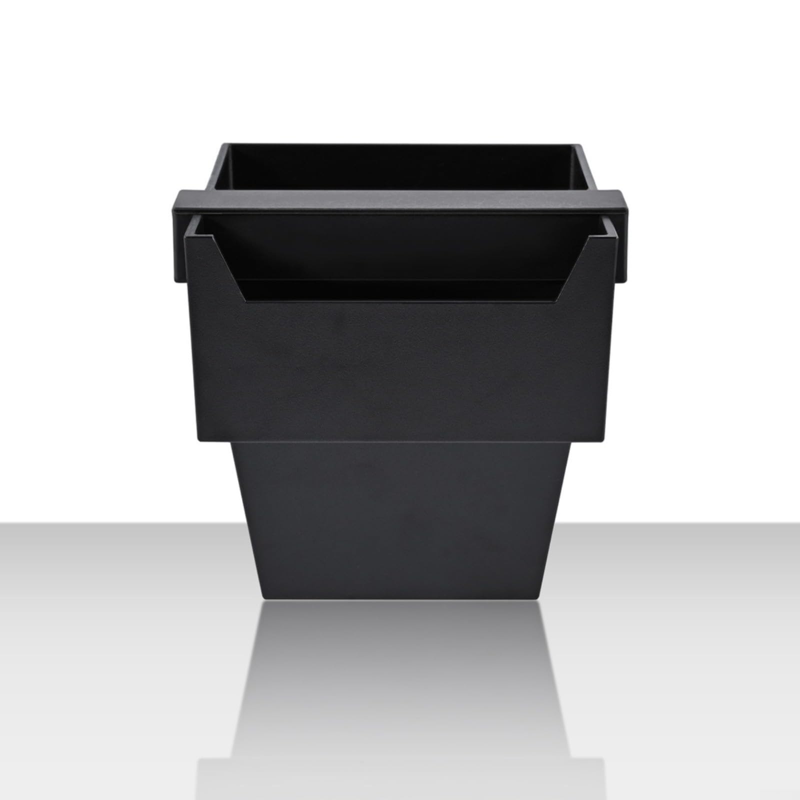 Contenitore per fondi di caffè, 1200 ml, con barra quadrata, base in silicone antiscivolo, per una facile pulizia, accessori per caffè espresso (rosso appassionato)