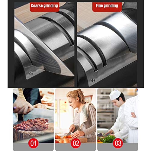 LTLWSH Elektrischer Messerschleifer, Profi-Messerschärfer Schleifmaschine, Grob- und Feinschliff, leise Schleif… – Bild 3