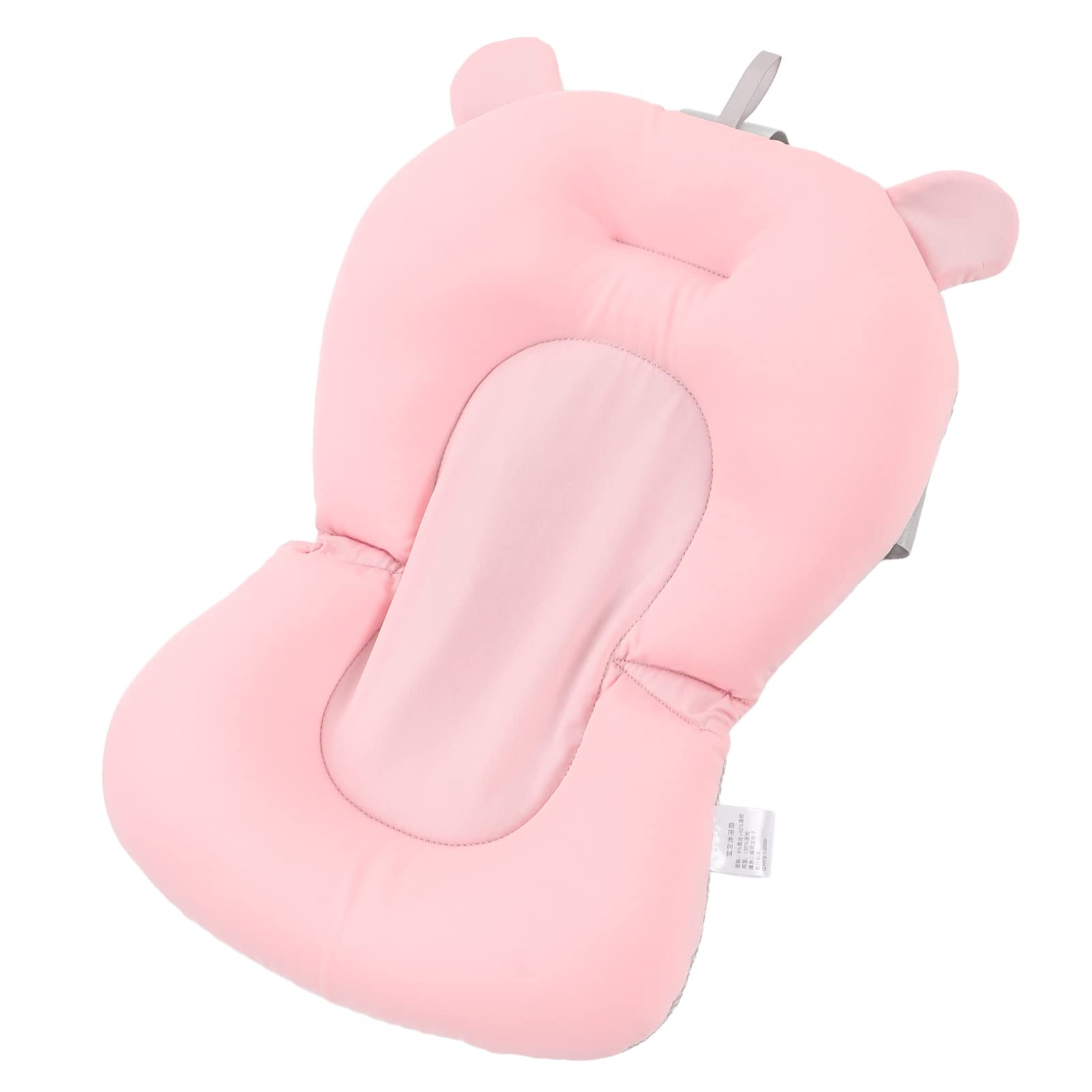 Coussin de Siège de Bain pour bébé, Coussin de Bain pour bébé pour nouveau-né (Ours rose)