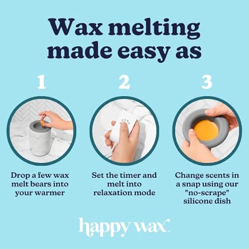 Happy Wax - Aquecedor de cera de derretimento moderno (com temporizador de desligamento automático)