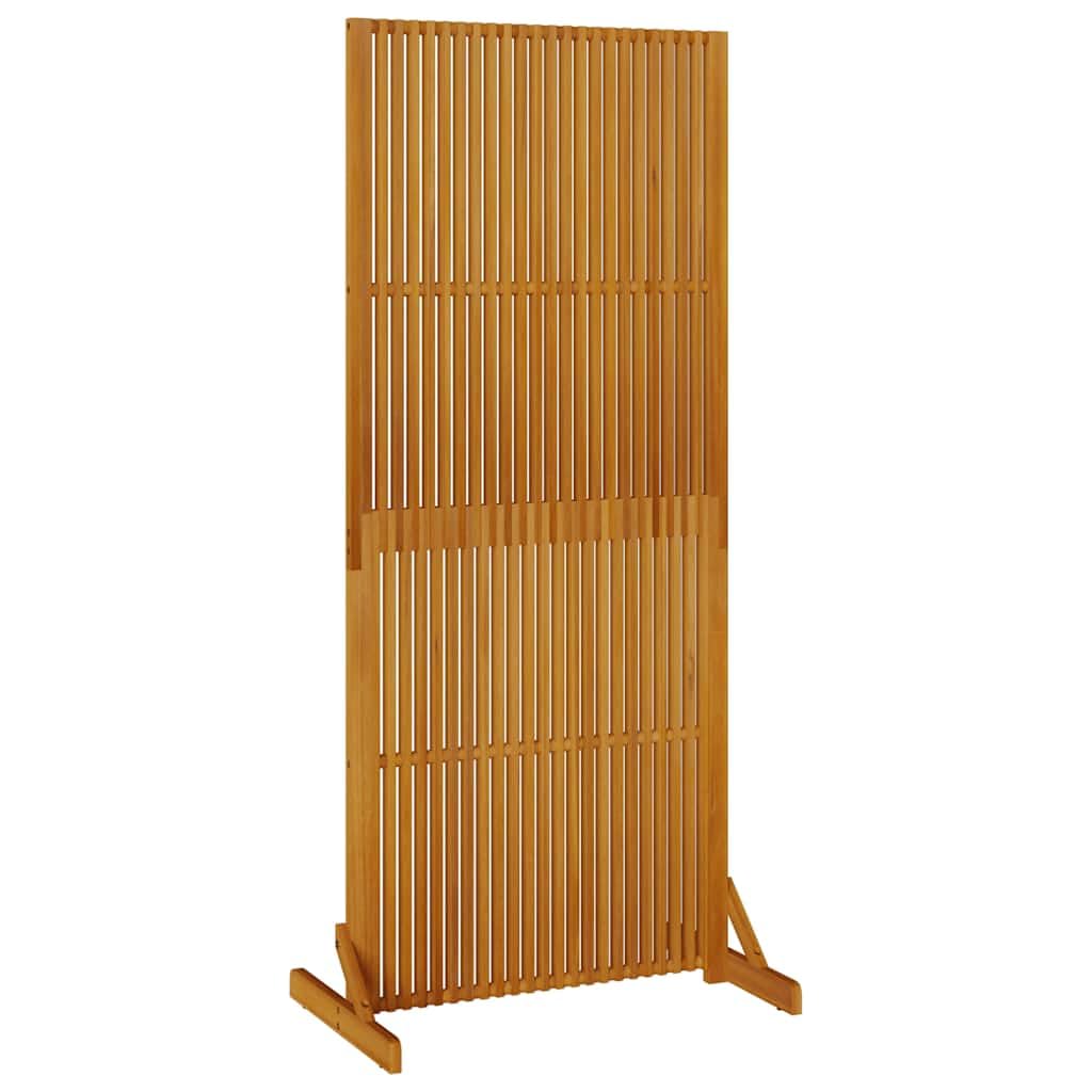 Vidaxl Brown 180.5 Cm Acacia Wood Privacy Screen/Room Divider - Slatted Design For Indoor/Outdoor Use,