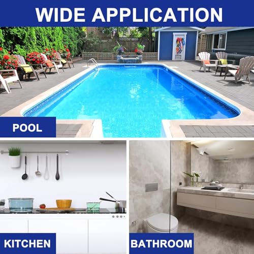 3 Stück Pool Schwamm Bürsten Blau, Poolreinigung Handschrubber Schwimmbad Bürste Reinigungsbürste mit Griff, Schwamm Pool Schwamm Reinigung Poolbürsten Kann Poolflecken und Moos Entfernen