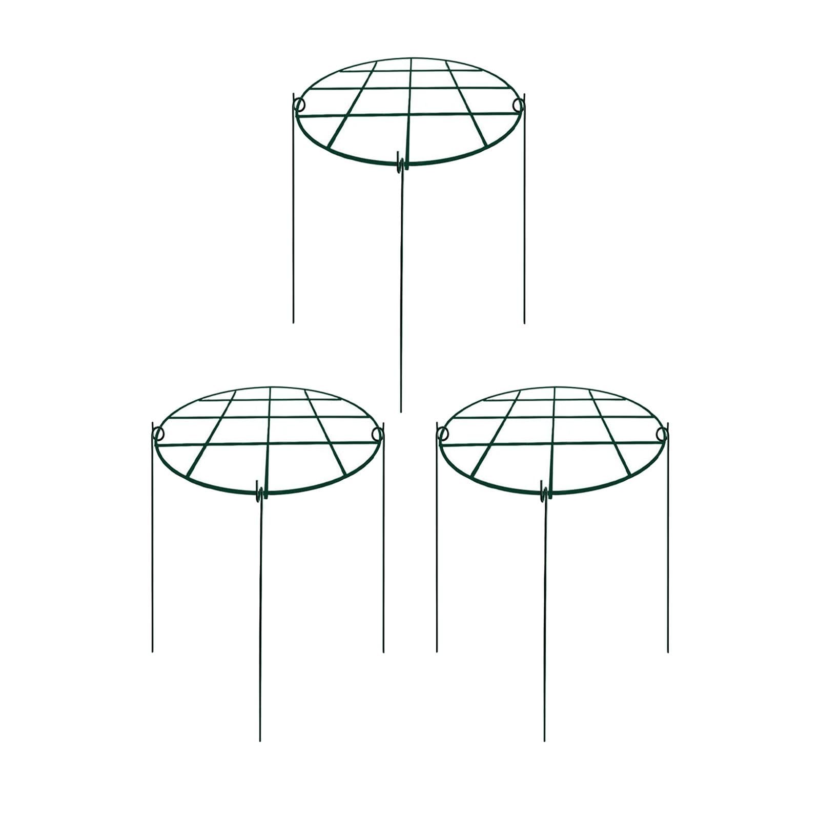3 Pièces Tuteurs de Plantes Soutiens Métalliques pour Pivoines Armature pour Roses Cages Hydrangeas Installation Facile Convient à L'Utilisation Intér, 30x40 Cm
