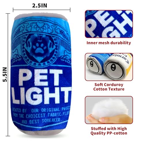 Juguete de peluche para perros con chirriador, pack 2 miniatura 5