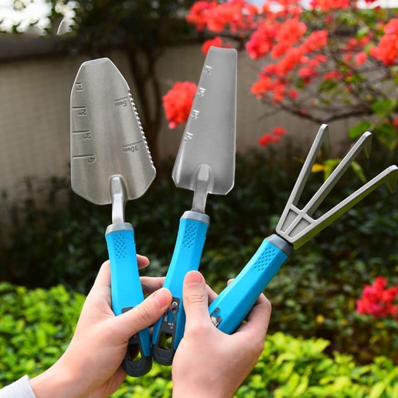 Ensemble d'outils de Jardin en Alliage d'aluminium Costume Trois pièces cultivant la Plantation truelle pelles transplanteur