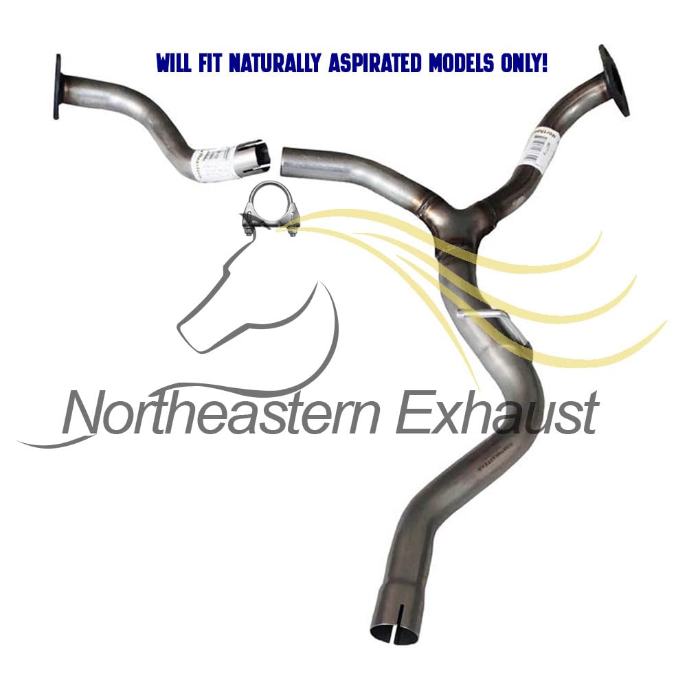 Northeastern Exhaust Stainless Steel Resonator Pipe For 2010-2015 Subaru Legacy 2.5L Non-Turbo - Includes Gaskets & Clamp Kit