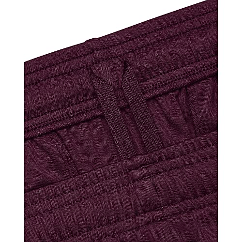 Image of Under Armour Men's Tech Graphic 10 inch Shorts, (572) Purple Stone / / Orange Blast, Small