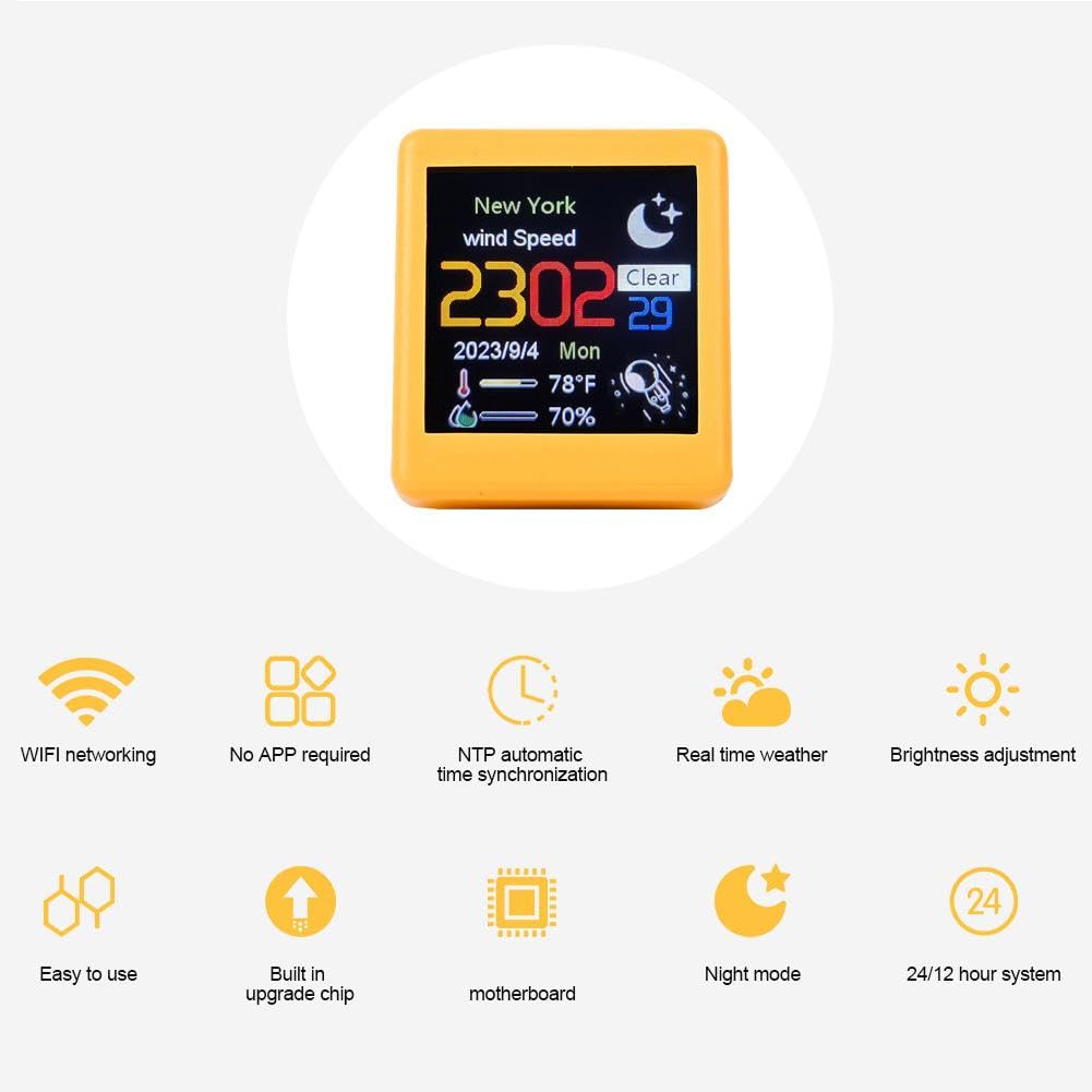 KITPIPI Para NerdMiner Mini Relógios de mesa Bitcoin Stock Price Display  Ticker Cryptocurrency Dispositivo de mesa em tempo real relógio  meteorológico decoração de casa : Amazon.com.br: Computadores e Informática