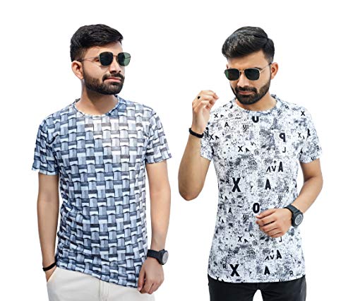 Image of Multicolor Casual T-Shirt for Men (Pack of 2)