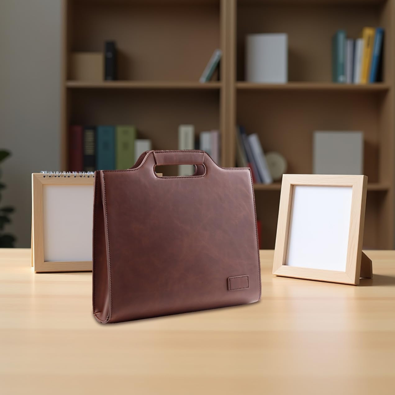 MAGICLULU Borsetta Messenger da Uomo in Pelle Pu Resistente, Borsa Porta Documenti A4 Elegante e Funzionale per Uso Quotidiano e Viaggi di Lavoro