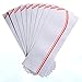 BBTO 10 Pieces Soda Jerk Paper Hats Food Server Cap Retro Chef Caps with Red Strips for Theme Restaurant Party(Red Strips)