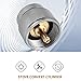 IDOLOVA Camping Stove Adapter 1LB Propane Small Tank Input and a Lindal Valve EN417 Output Outdoor Cylinder Canister Convert, silver