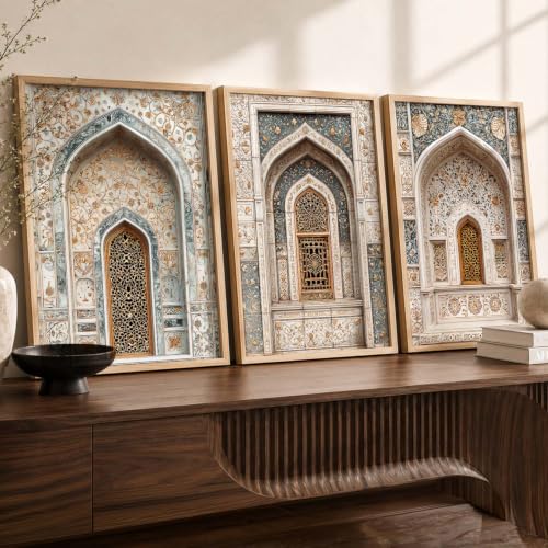 Image of kotart Traditional Indian Wall Art Painting for Living Room | Paintings Frame For Home Decoration | Framed Wall Painting for Home Room Bedroom Office Wall Decor Set of 3 (10X13 inch)