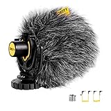 Compatibilidad universal: micrófono externo para iPhone, Android, cámaras, videocámaras, grabadoras de audio, tabletas y portátiles. Se puede utilizar como micrófono para iPhone, micrófono DSLR o micrófono de cámara.