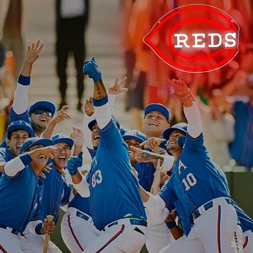 Image of Baseball Neon Sign for Wall Decor Dimmable Baseball Neon Light for Man Cave Club Garage Game Room Bar Party Bedroom Birthday Gifts for Fans Friends Families Size 15.7 * 11In(ZYLD0135)