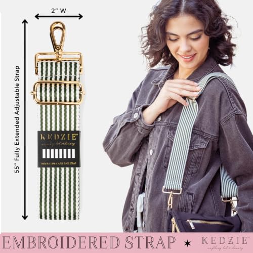 Image of KEDZIE Embroidered Interchangeable Bag Strap, Adjustable 55 inch