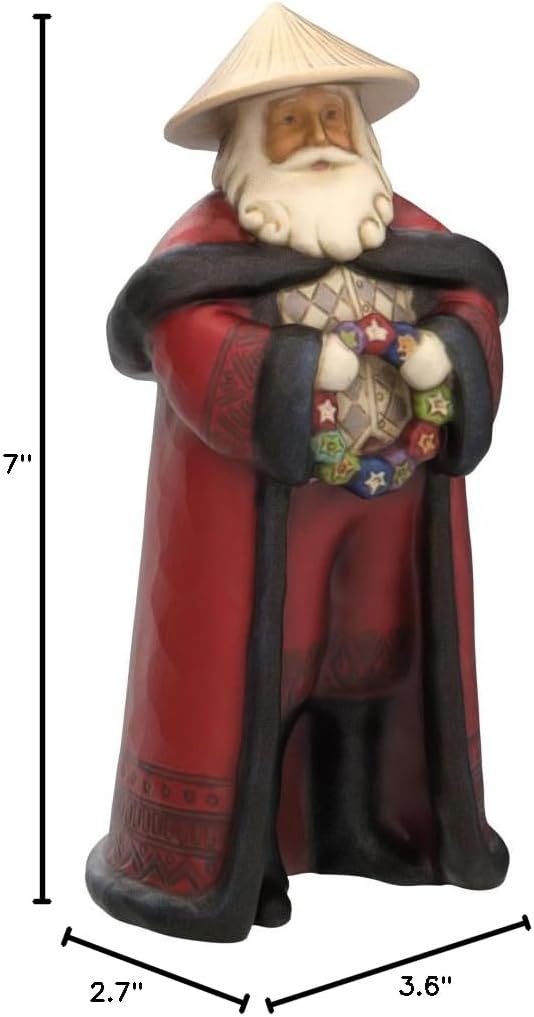 Enesco Jim Shore Heartwood Creek Christmas Around The World Filipino Santa Figurine, 7 Inch, Multicolor - Image 7
