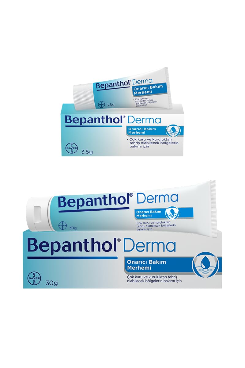 Bepanthol Derma Onarıcı Bakım Merhemi 30 gr + 3 Adet Onarıcı Bakım Merhemi 3,5 gr
