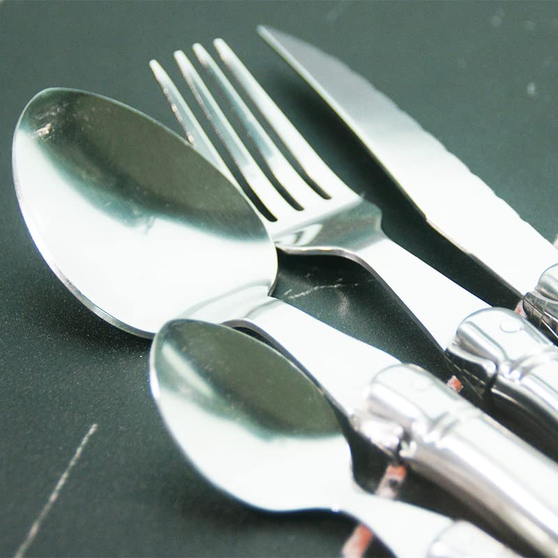 Amazon.co.jp: Yobuisg 銀器セット、ラギオール シルバー 食器