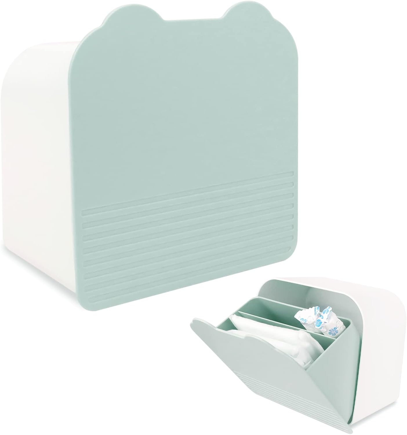 Sanitary Napkin Storage Box,Plastic Portable Sanitary Napkin Storage