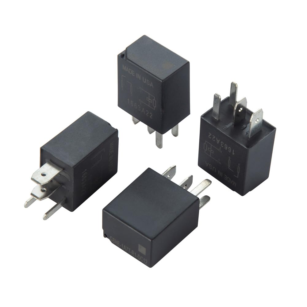 4-Piece Relay g8he-1a7t-r1-dc12 35A 12VDC Bluewater Relay g8he-1a7t-r1-dc12 4-Pin Form A Quick Connect Automotive Power Relay