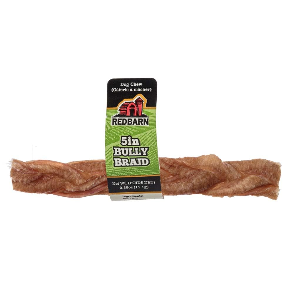 BRAIDED BULLY RAWHIDE 5""