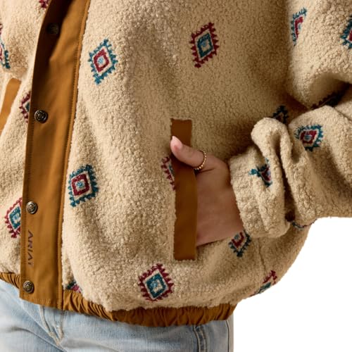Ariat Women's Sherpa Blocked Southwest Embroidered Jacket4