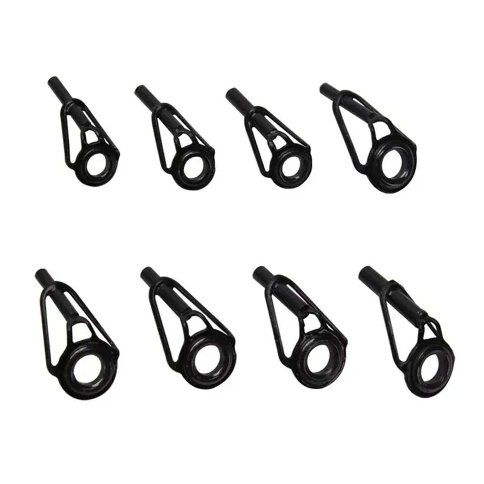 Pacchetto di Riparazione Superiore di Canna da PES Anelli di Ricambio for Punte di canne da Pesca in Acciaio Inossidabile, Confezione da 48 Pezzi, Diverse Misure(8pcs)