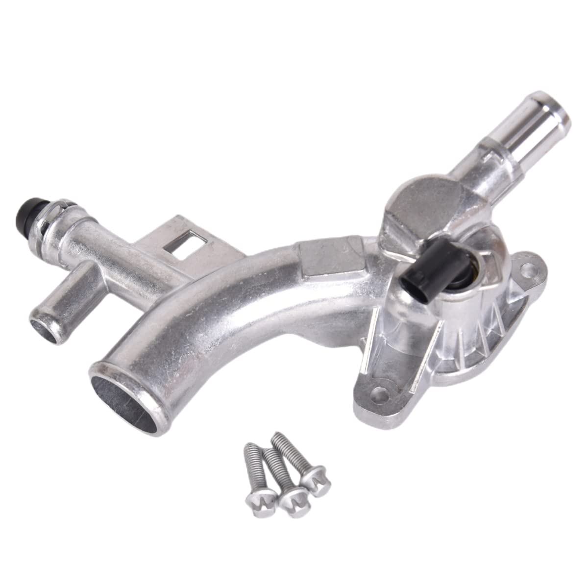 Upgraded Aluminum Coolant Housing Water Outlet 25193922 902-846 Engine Coolant Water Outlet Compatible with 2011-2020 Chevy Cruze Sonic Trax Volt Encore 1.4L