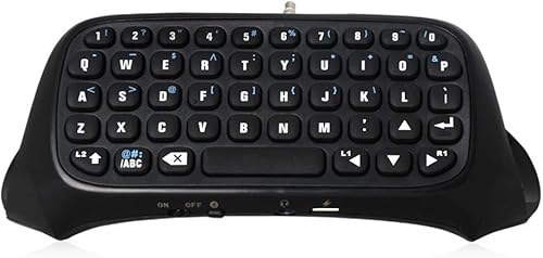 Miniatura 3 de RALAN Teclado controlador para PS4, teclado inalámbrico Mini Bluetooth, Gamepad Chatpad, teclado de mensaje para Playstation 4, controlador delgado
