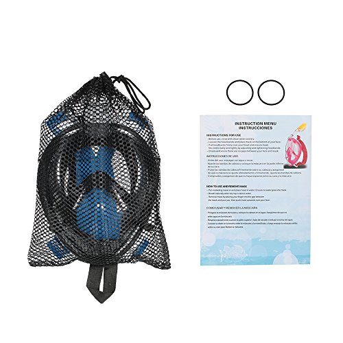 TOMSHOO Maschera da Snorkeling 180 Panoramico Viso...