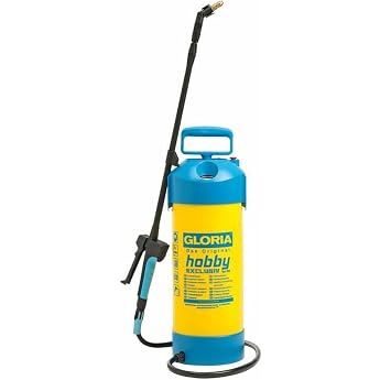 GLORIA Hobby Exclusive Pressure Sprayer 5 L Premium Pressure Sprayer 3 bar Includes Pointer Pressure Gauge & 1 m Telescopic Spray Tube Ideal for Trees Shrubs & Plant Care Gartenspritze inkl. Zeigermanometer & 1m Teleskop-Spr hrohr Ideal f r B ume Str ucher & Pflanzen Unkrautspritze 3 bar